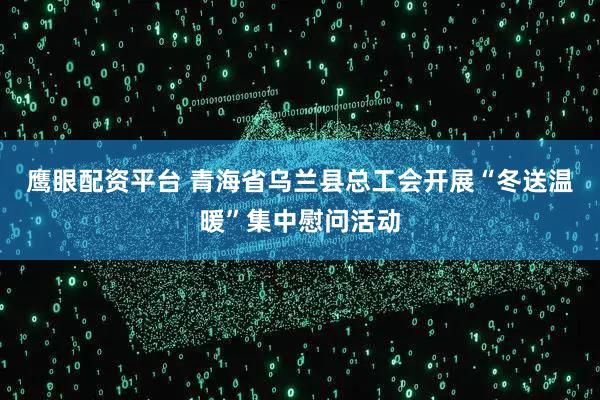 鹰眼配资平台 青海省乌兰县总工会开展“冬送温暖”集中慰问活动